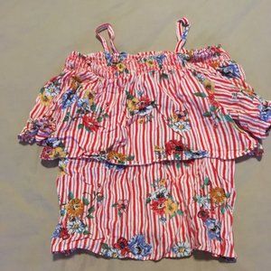 Off the shoulder ruffled top